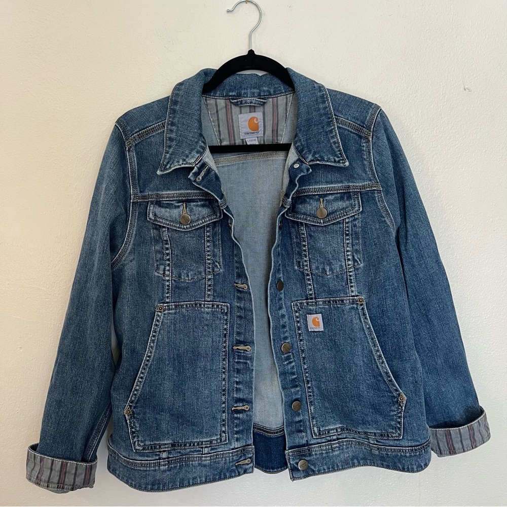 Carhartt Women’s Jean Jacket Size Large